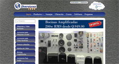 Desktop Screenshot of diversiones2000.com